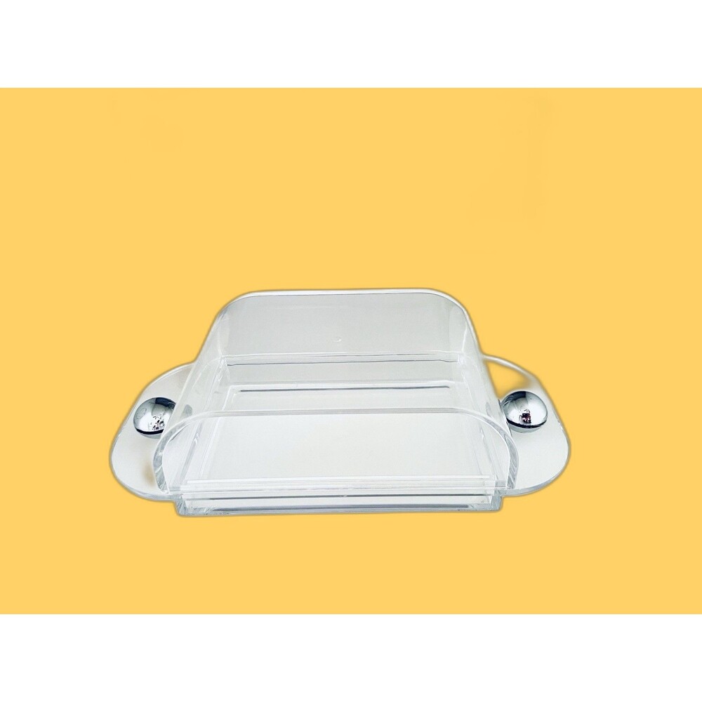 Vintage Guzzini Butter Dish Made In Italy MCM Retro Mod